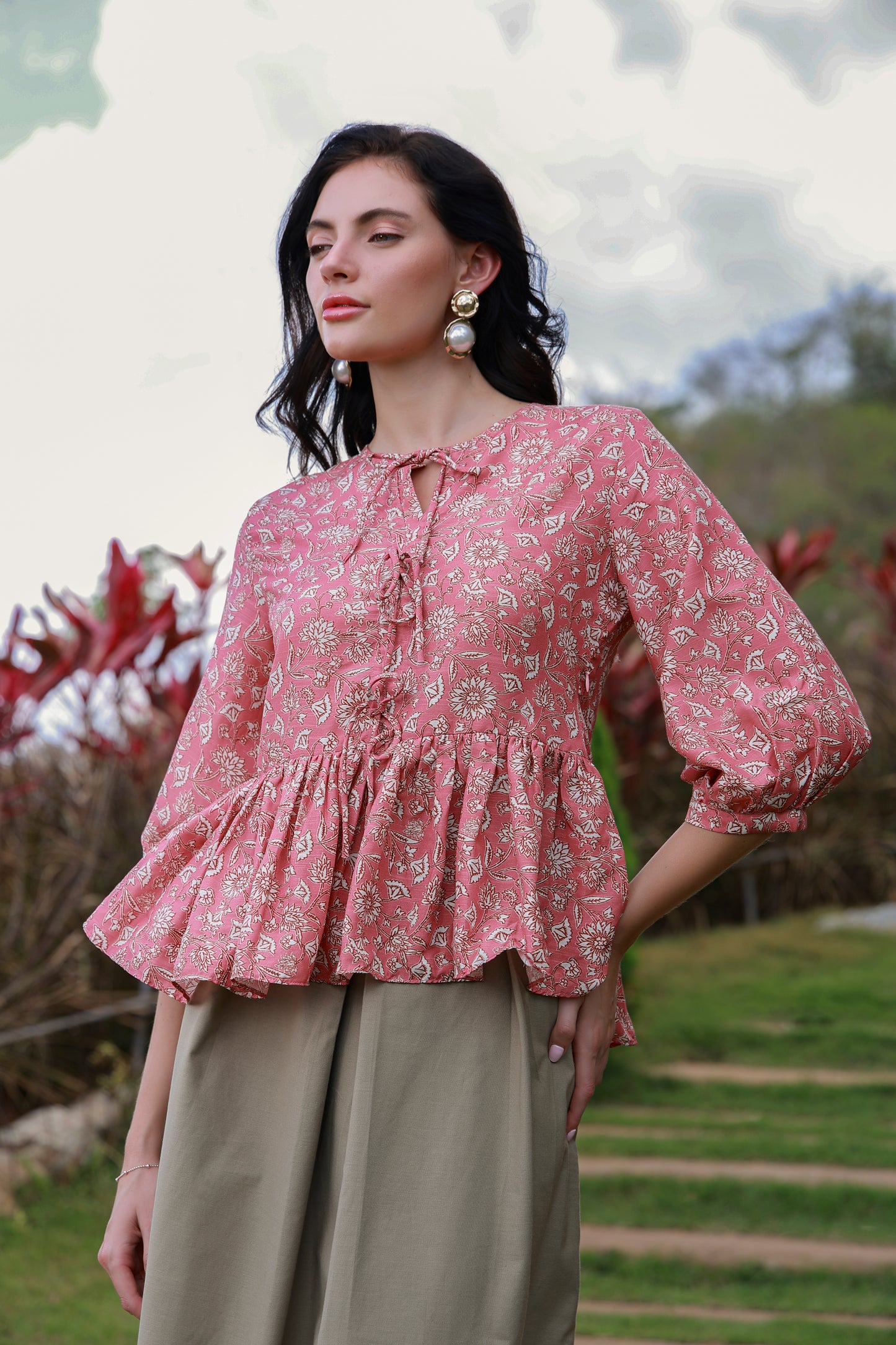 Pink Aura Printed Shirt