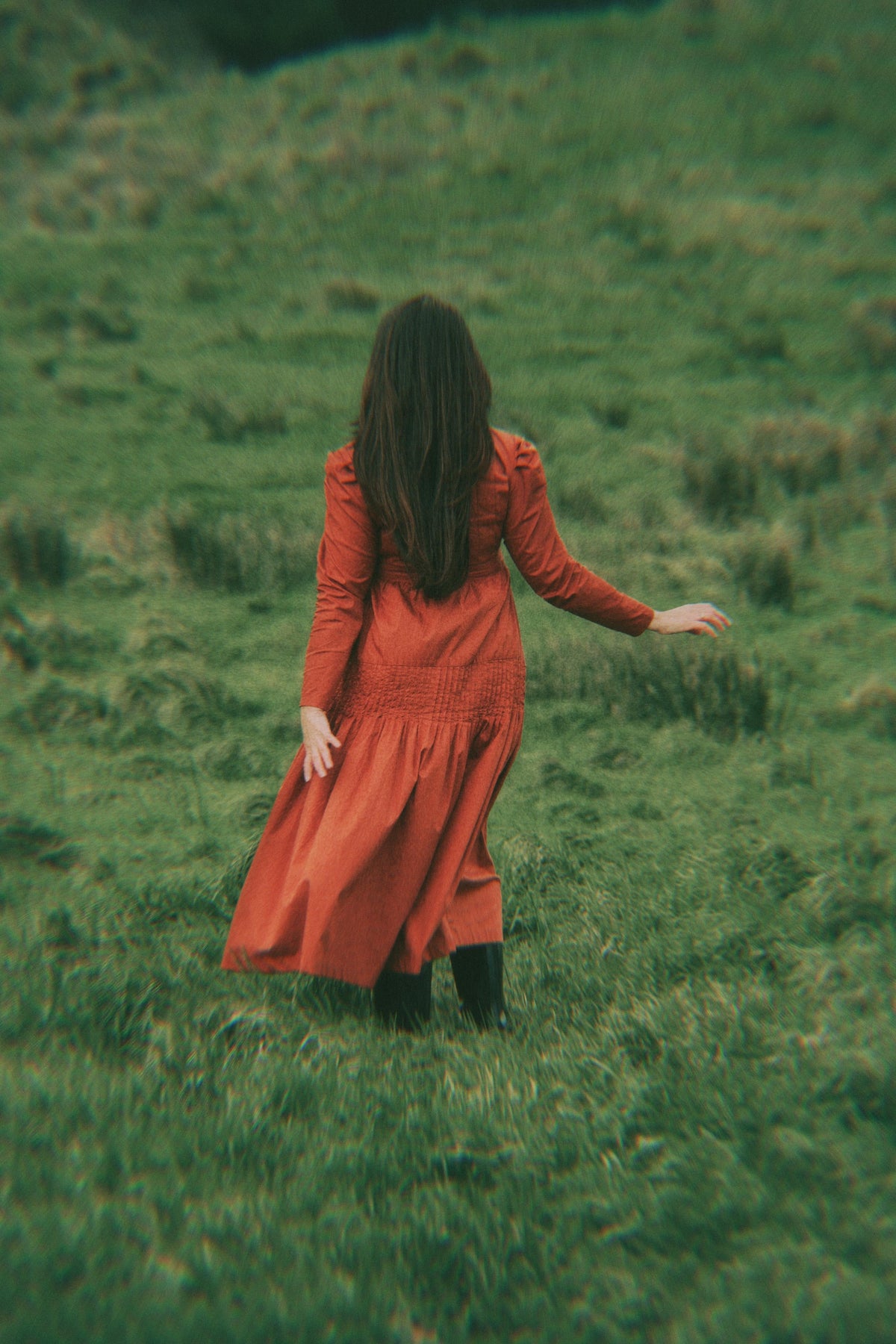 Pine & Cotton rust cotton dress - Timeless by Waliya Noor
