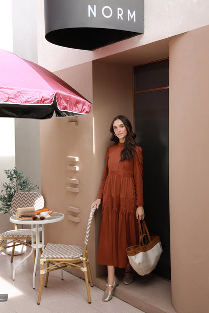 Pine & Cotton Dress-Timeless by Waliya Noor