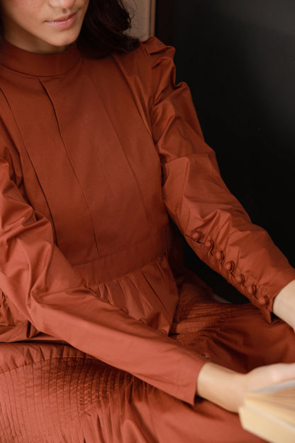 Pine & Cotton Dress-Timeless by Waliya Noor