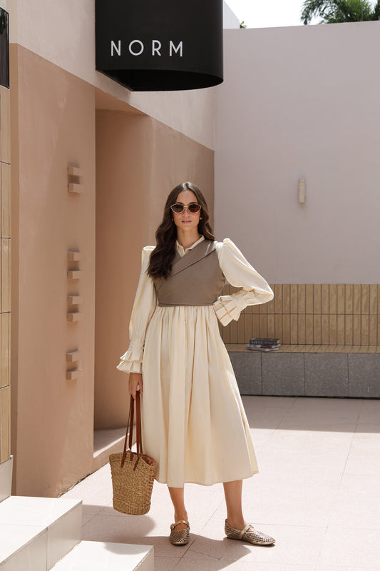 Autumn Charm Dress-Timeless by Waliya Noor