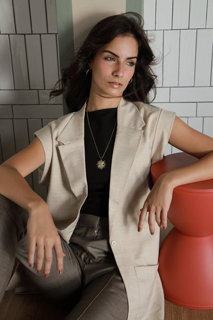City Luxe wool-blend longline coat - Timeless by Waliya Noor