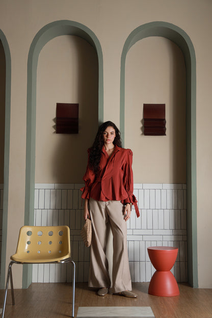 Rosewood Shirt-Timeless by Waliya Noor