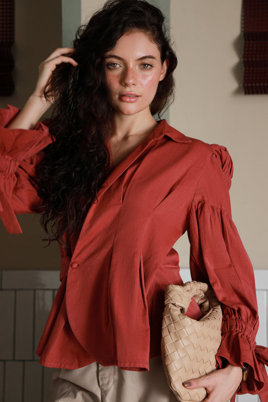 Rosewood Shirt-Timeless by Waliya Noor