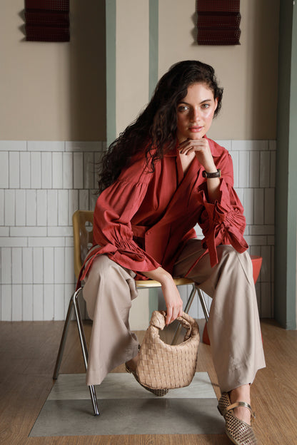 Rosewood Shirt-Timeless by Waliya Noor