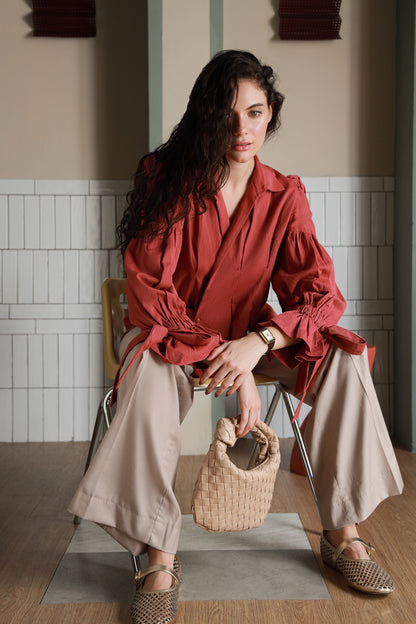 Rosewood Shirt-Timeless by Waliya Noor
