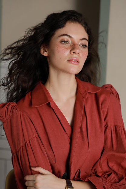 Rosewood Shirt-Timeless by Waliya Noor