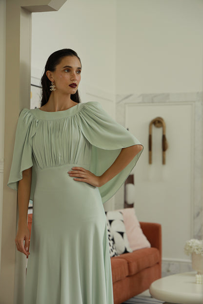 Pistachio Charm Green-Timeless by Waliya Noor