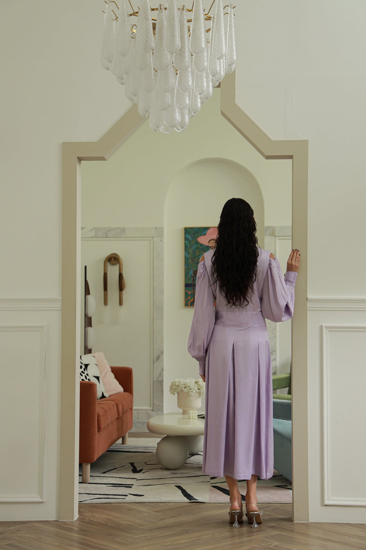 Royal Orchid purple silk dress - Timeless by Waliya Noor