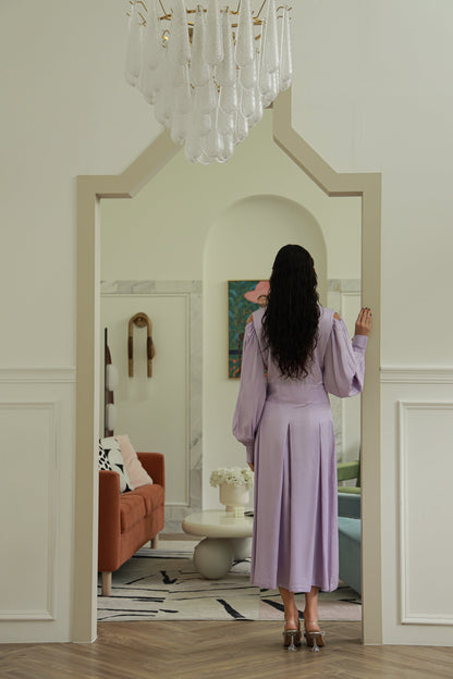 Royal Orchid purple silk dress - Timeless by Waliya Noor