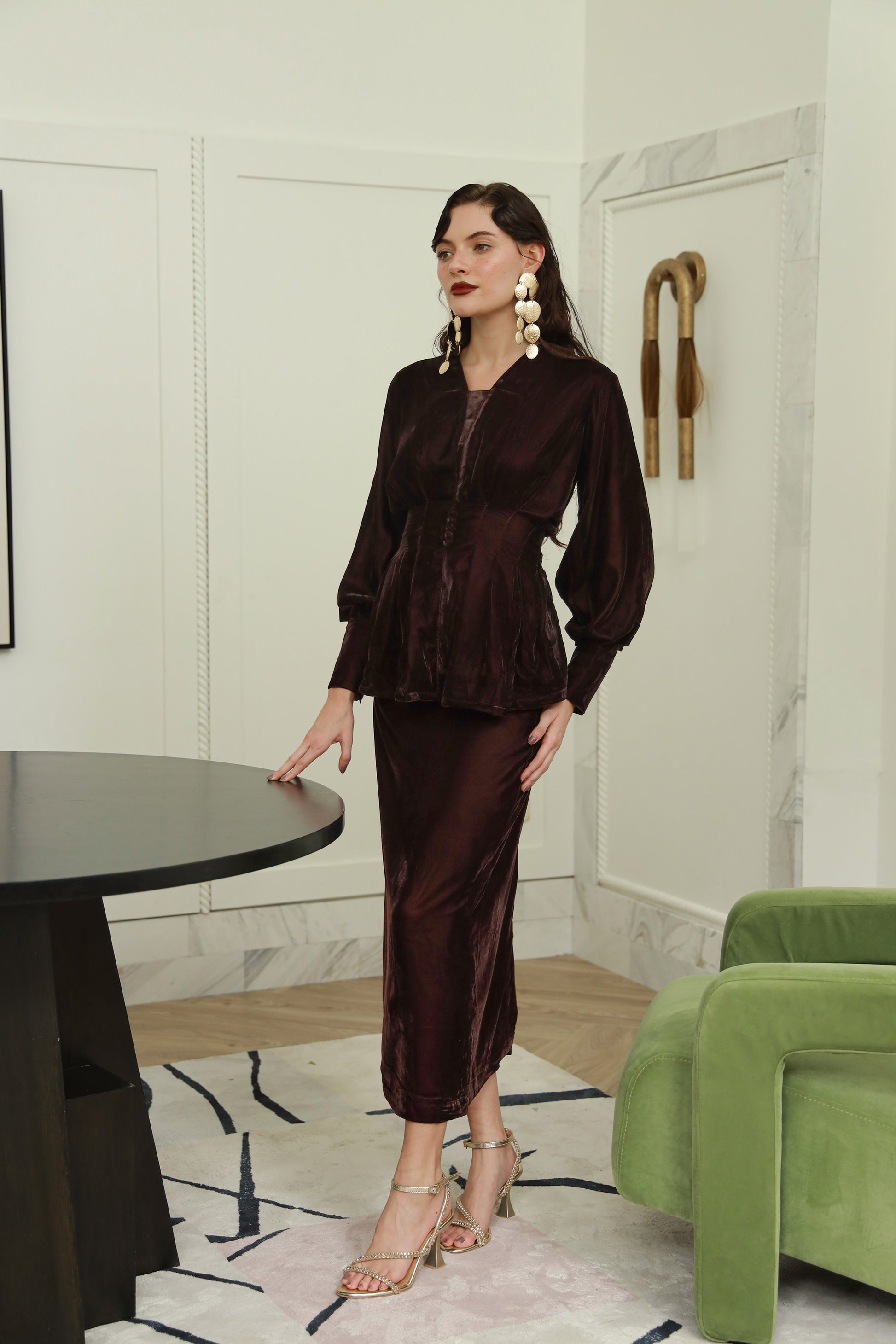 Velvet Whisper (Skirt only)-Timeless by Waliya Noor