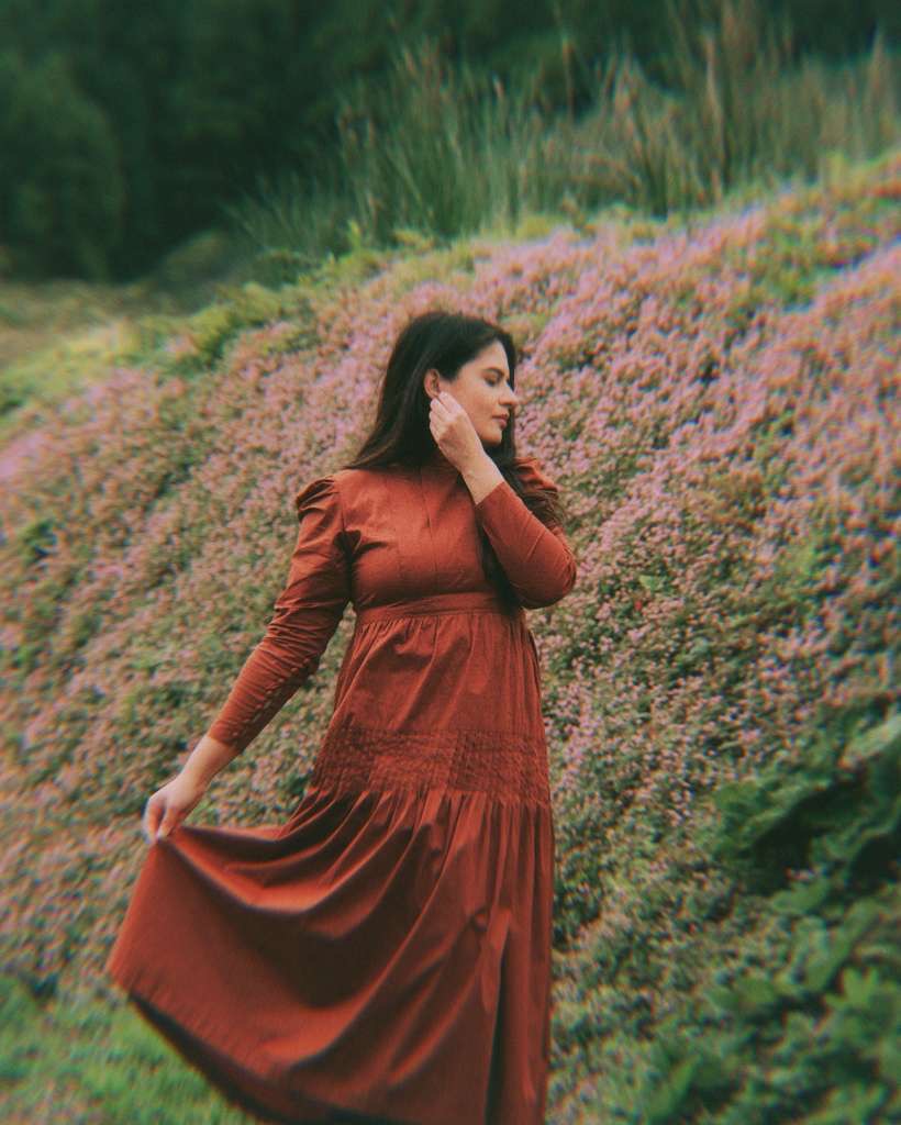 Pine & Cotton rust cotton dress - Timeless by Waliya Noor
