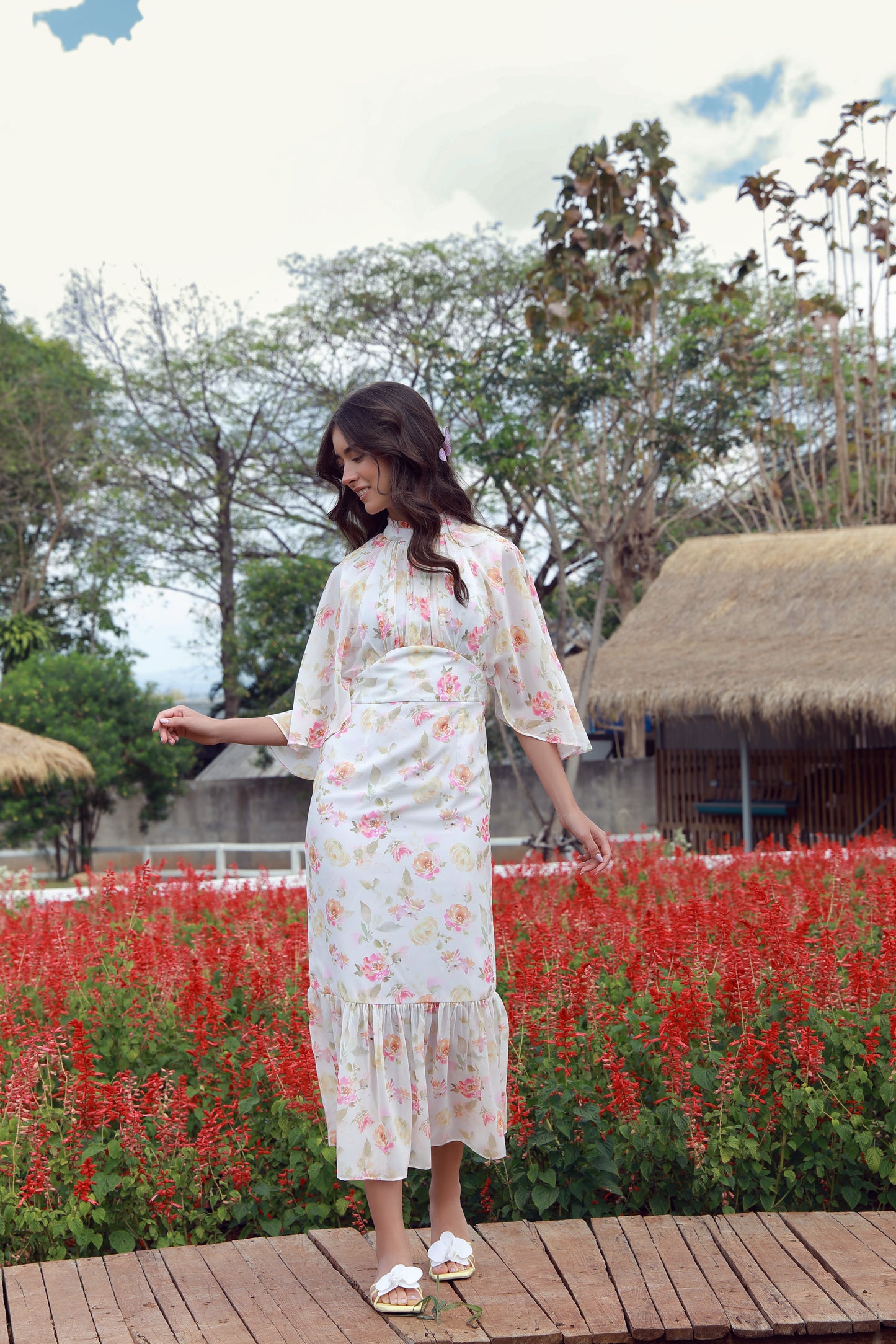 Buttercup Breeze Chiffon Dress