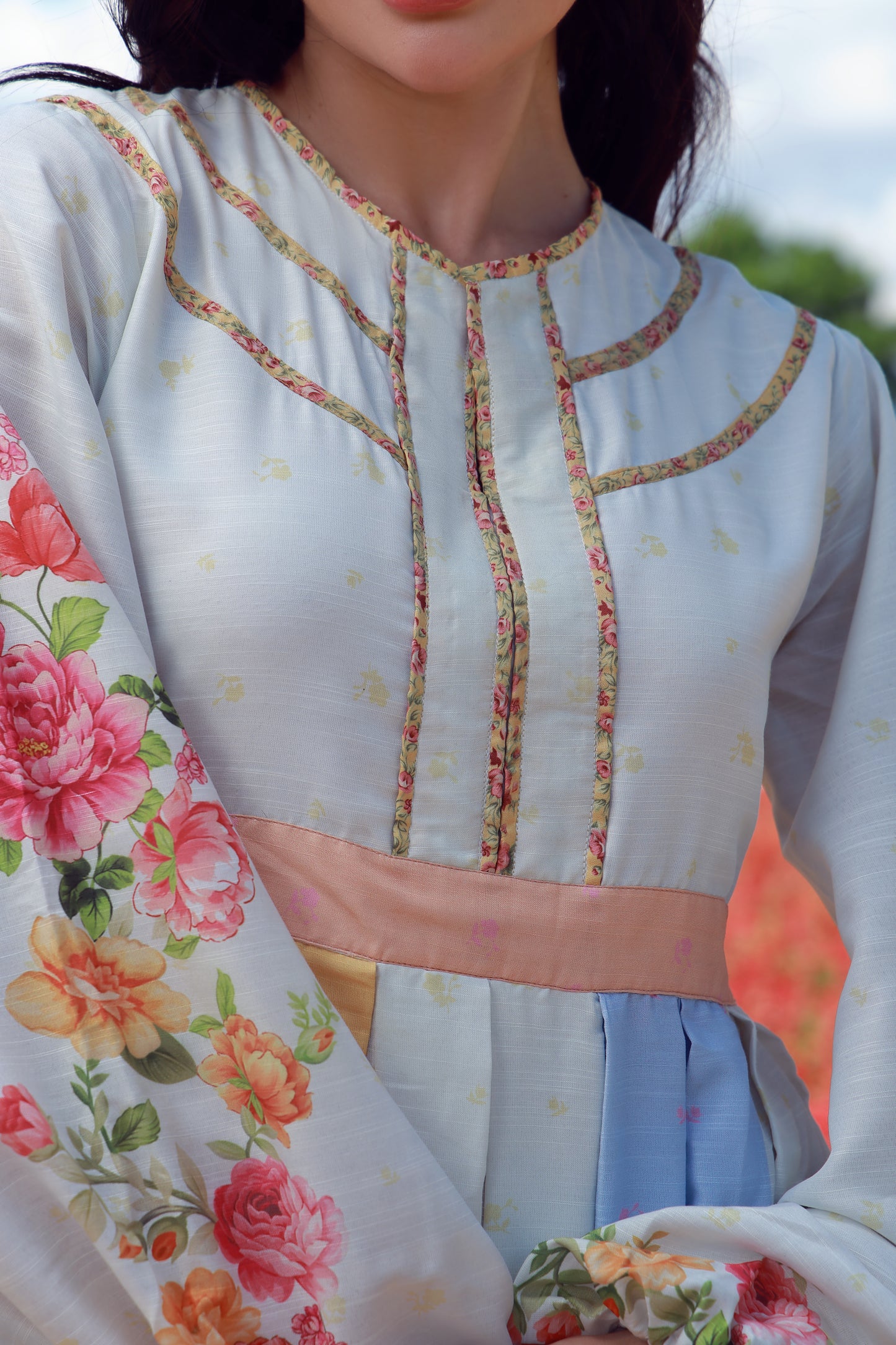 Peach Pink Bloom Dress