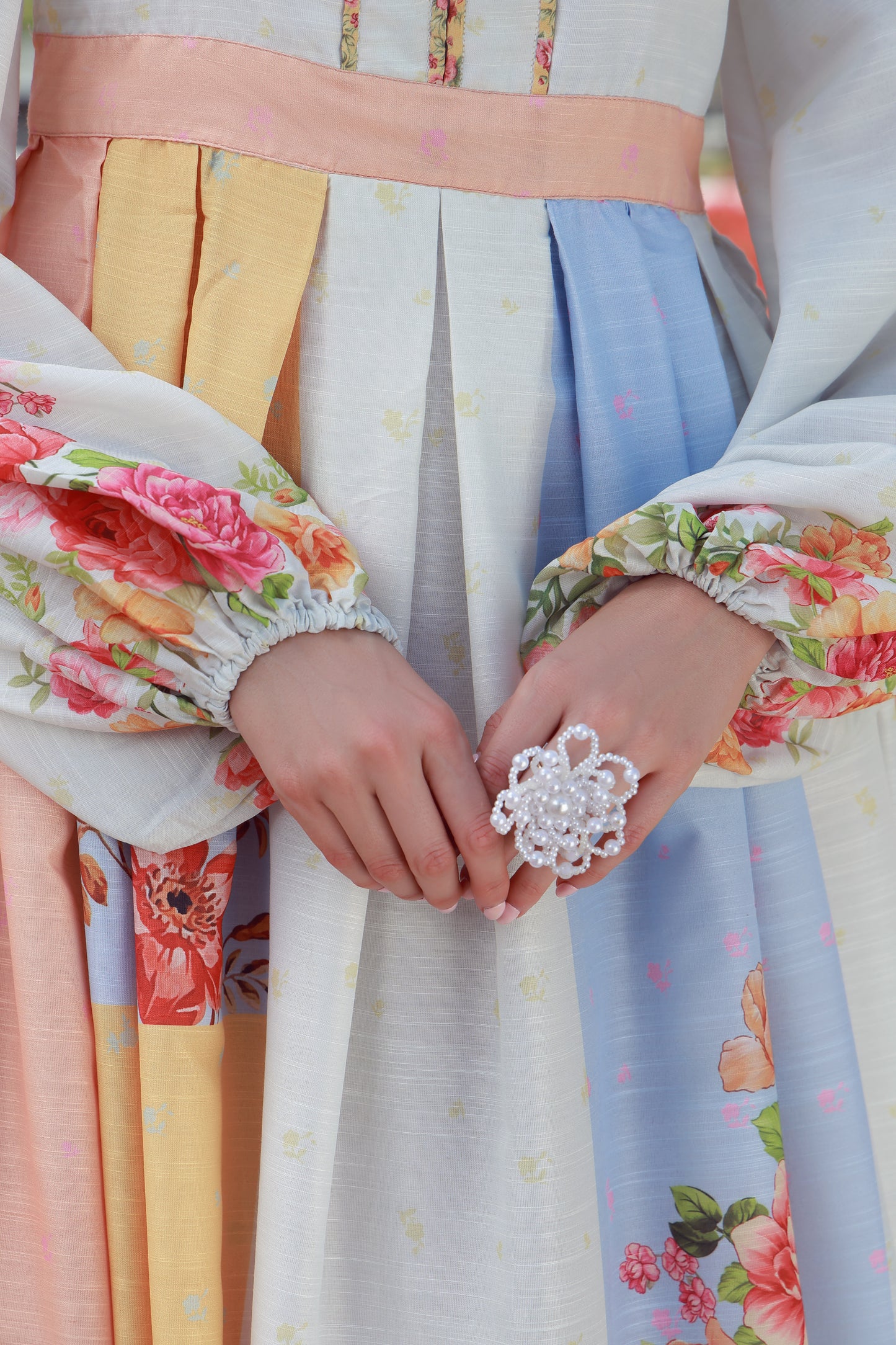 Peach Pink Bloom Dress