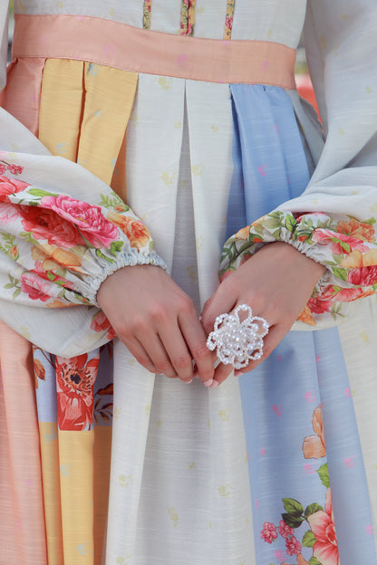 Peach Pink Bloom Dress