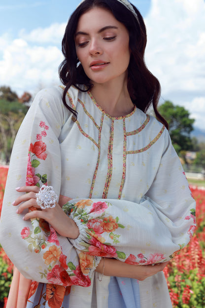 Peach Pink Bloom Dress