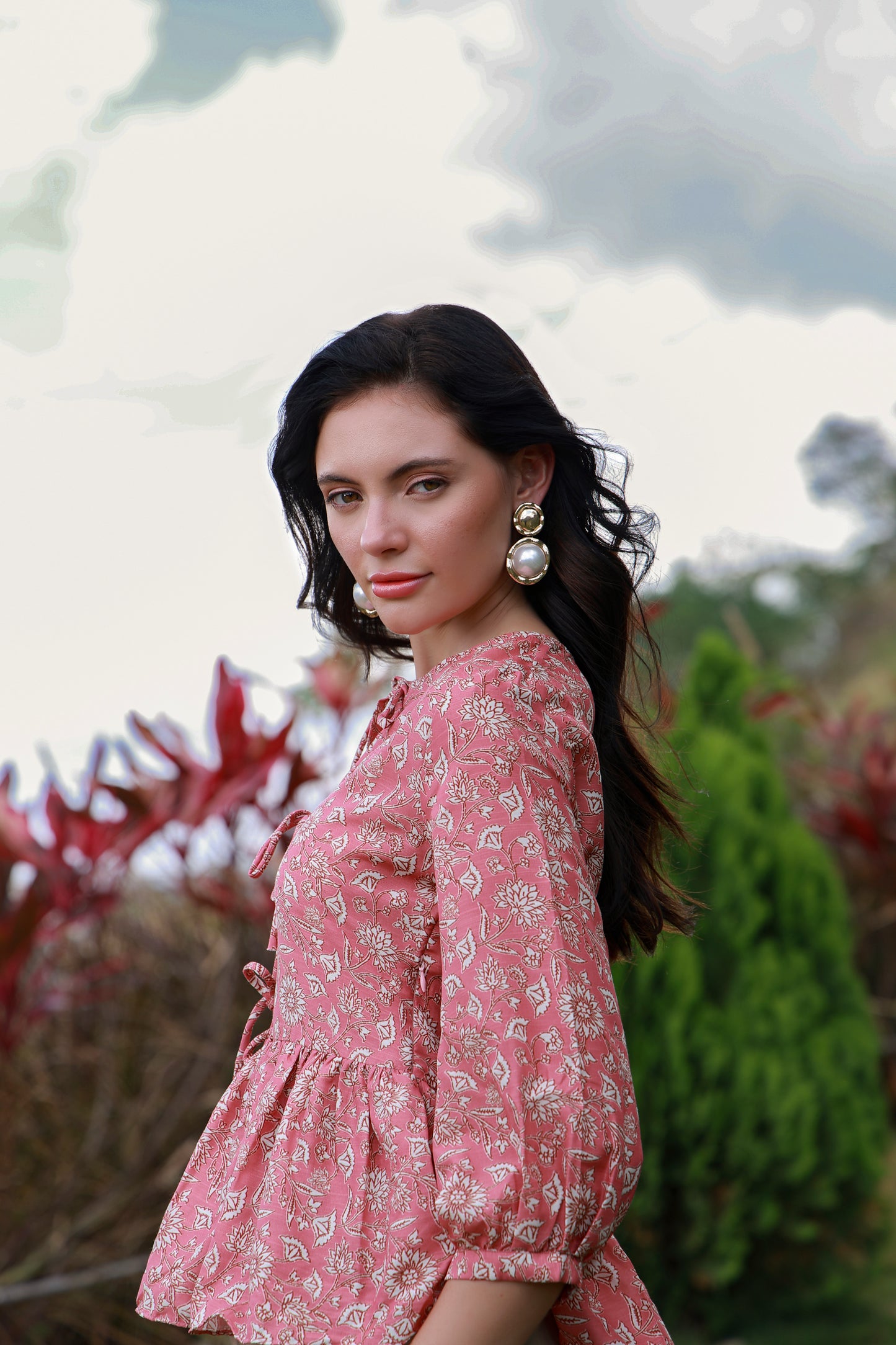 Pink Aura Printed Shirt