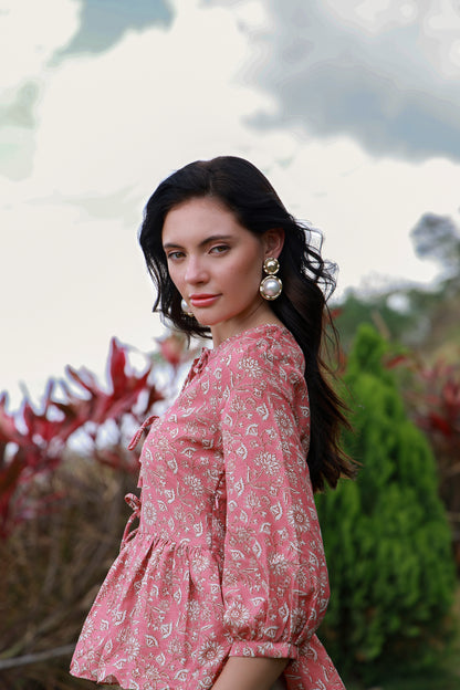 Pink Aura Printed Shirt