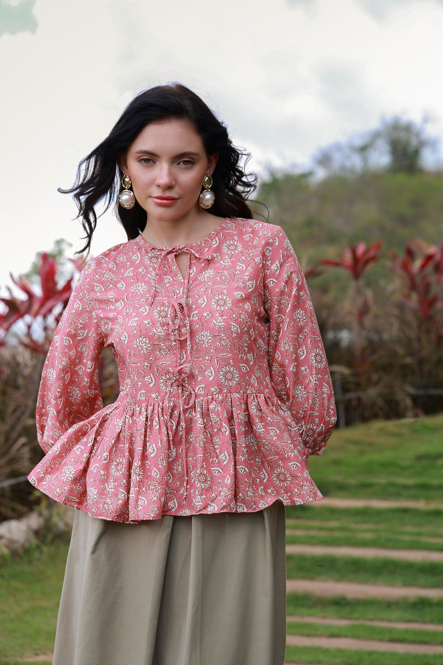 Pink Aura Printed Shirt