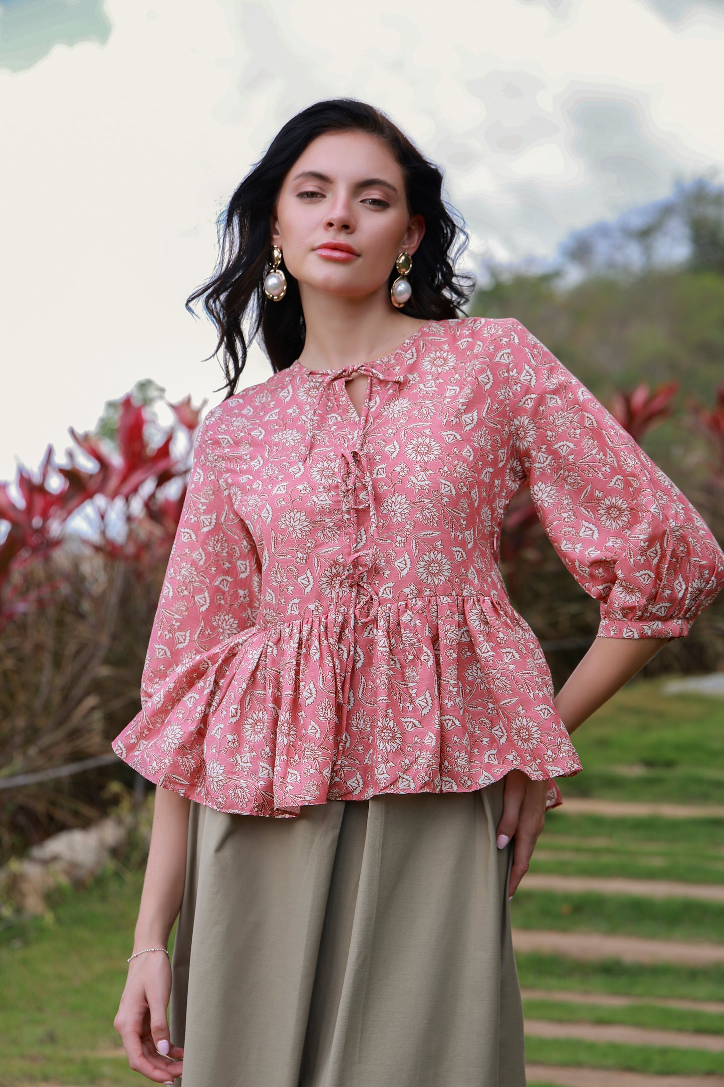 Pink Aura Printed Shirt