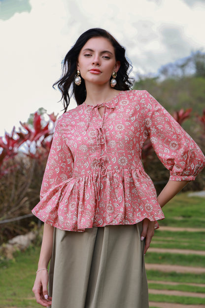 Pink Aura Printed Shirt
