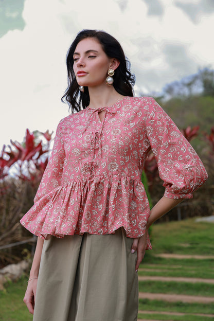 Pink Aura Printed Shirt
