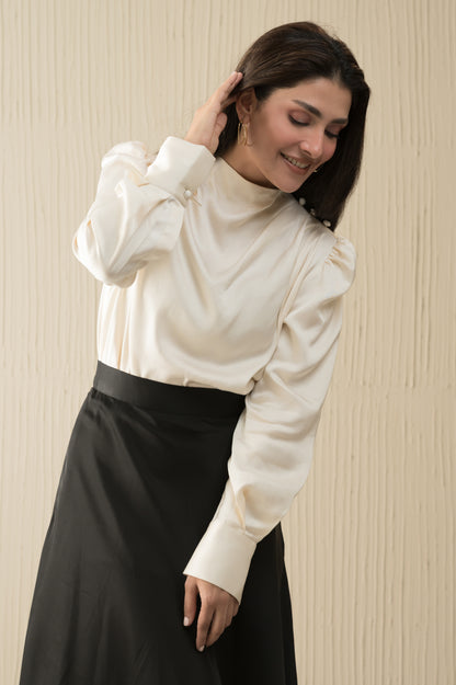 Moonlit Muse (Ivory shirt only)-MLVEDA-Timeless by Waliya Noor