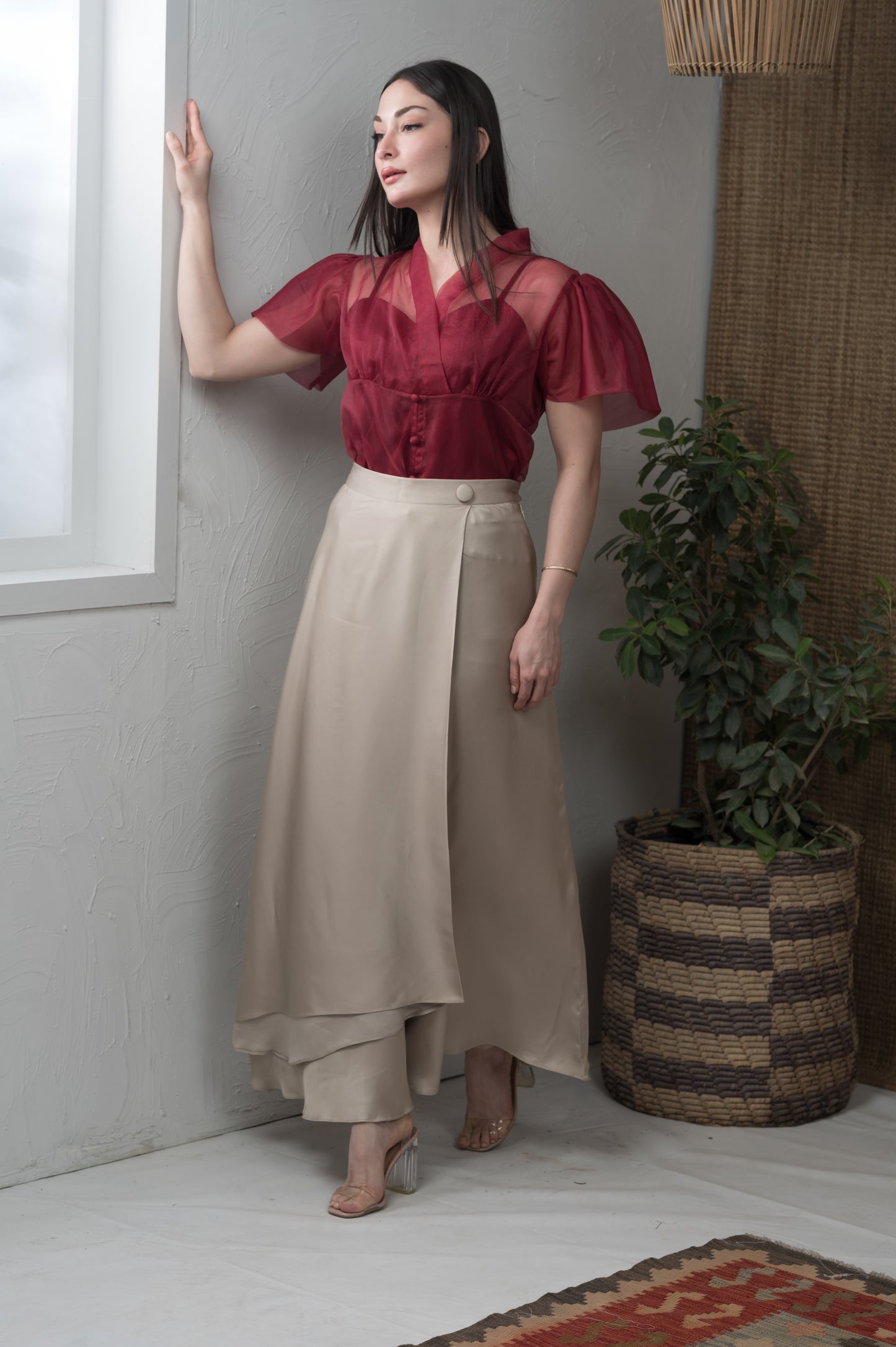 Overlap Muse (Skirt only)-MLVEDA-Timeless by Waliya Noor