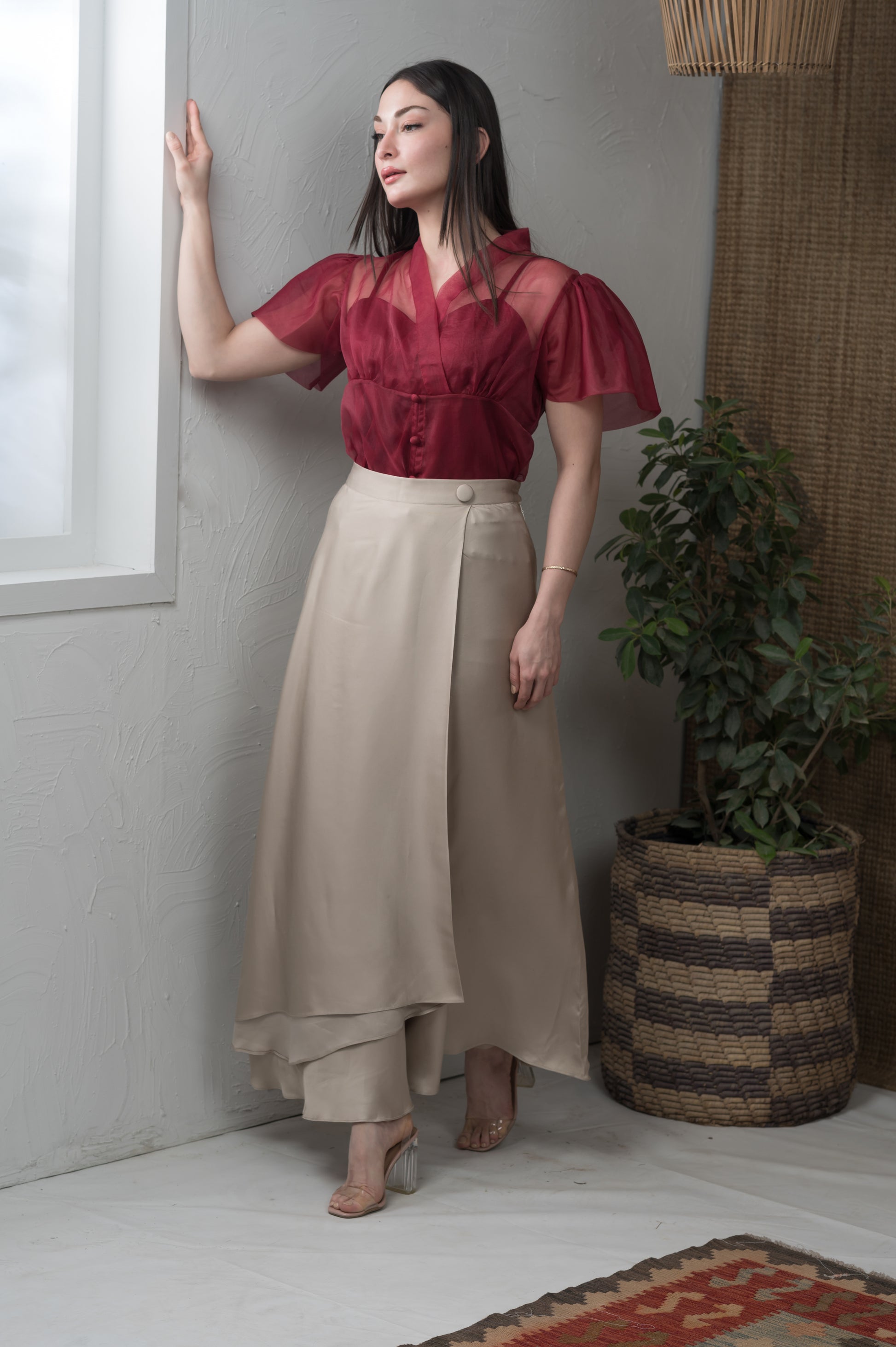 Overlap Muse (Skirt only)-MLVEDA-Timeless by Waliya Noor