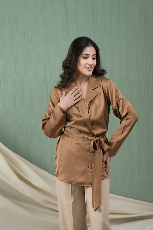 Silken Trench-MLVEDA-Timeless by Waliya Noor