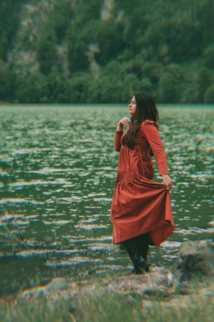 Pine & Cotton rust cotton dress - Timeless by Waliya Noor
