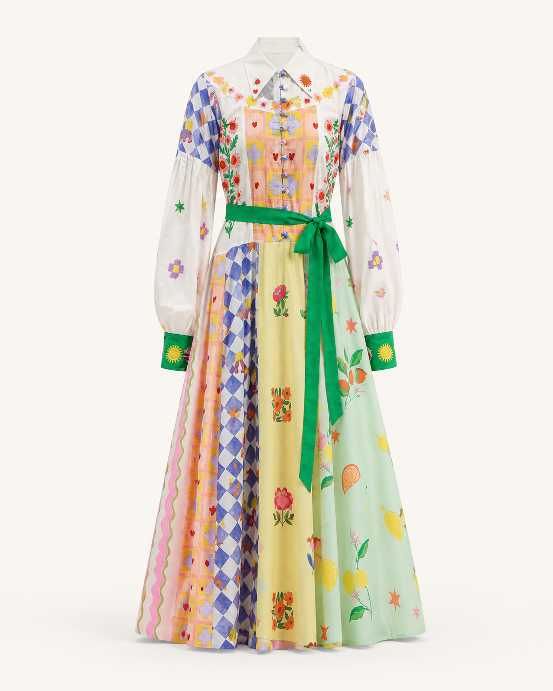 Cloud Cream Dress outfit-only ghost mannequin