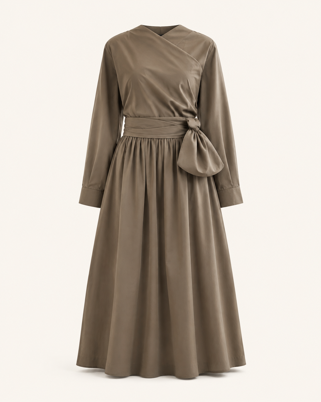 Earth and Ease olive cotton shirt skirt and belt outfit-only product image
