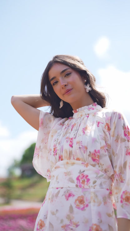 Buttercup Breeze Chiffon Dress