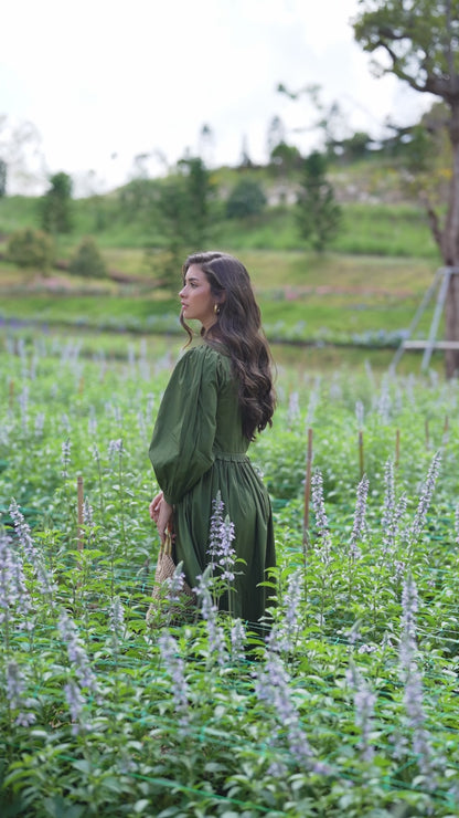 Sage Meadow Cotton Dress