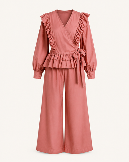 Sunday Calm dusty rose cotton co-ord set - outfit only