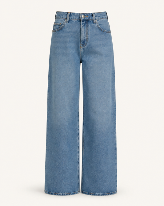 Timeless Wide Denim blue jeans, outfit-only product image