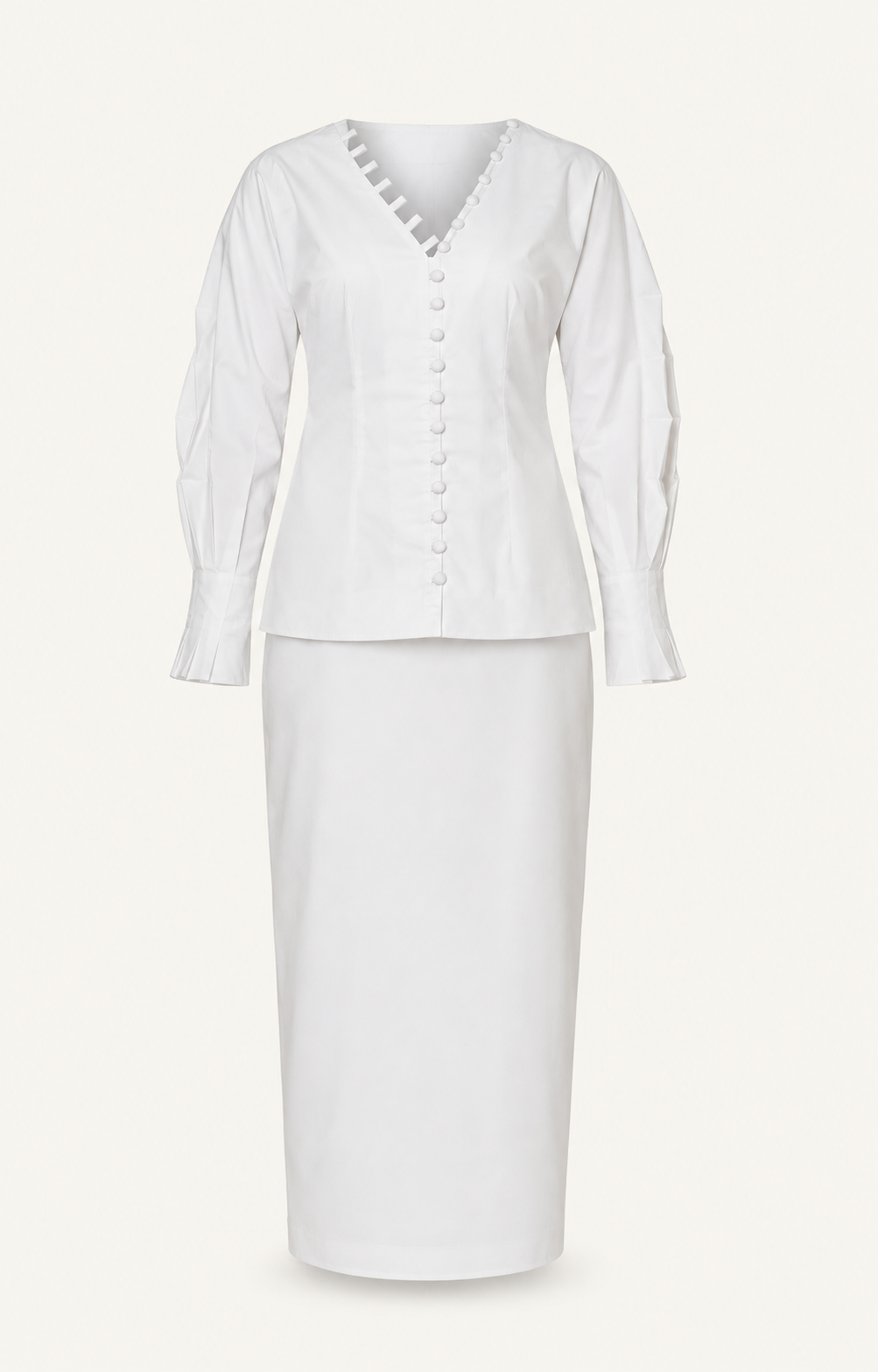 Vanilla Vogue ivory cotton co-ord set - outfit only