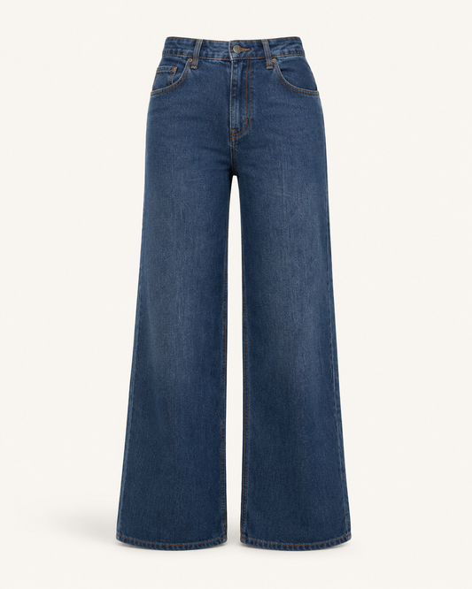 Wide Vibe blue denim wide-leg pants - outfit only