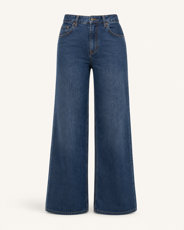 Wide Vibe blue denim wide-leg pants - outfit only